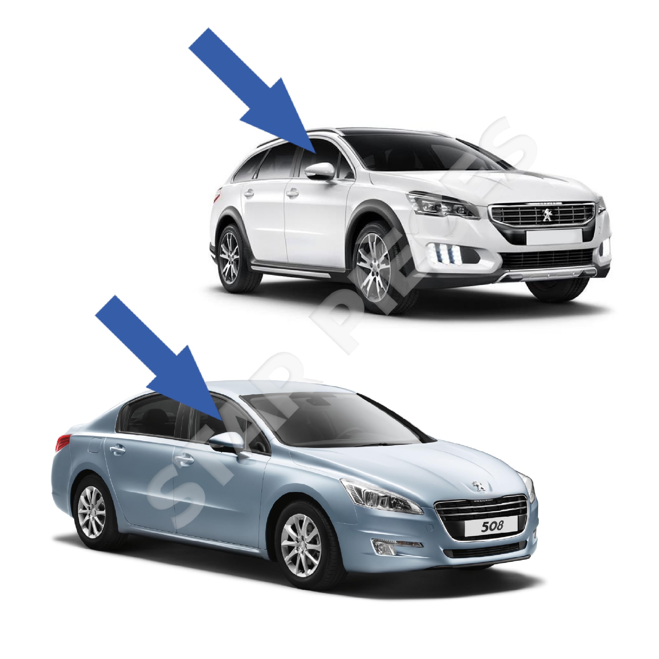 STARKIT PERFORMANCE Leve vitre compatible pour Peugeot 508 (2010-2018) AVANT DROIT (passager) 9222GT, 9806086880