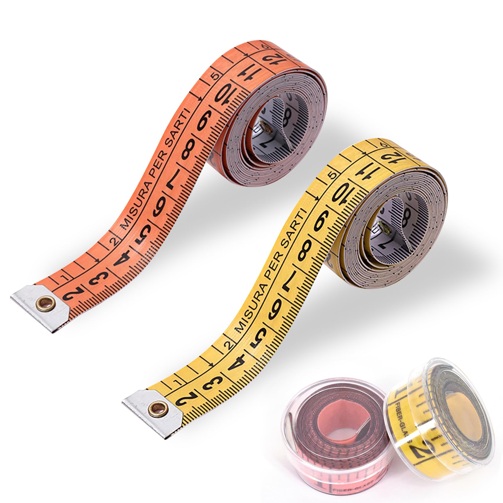 Cinta Metrica[ 2 Pieza], Cinta Métrica Costura Cinta Métrica Para Medir El Cuerpo, Herramienta De Costura, 150 Cm