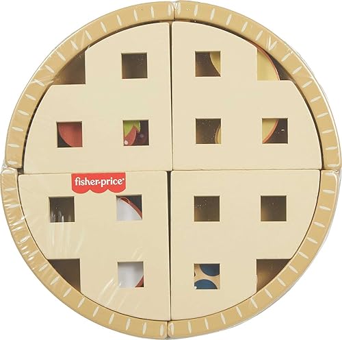 Miniatura 6 de Fisher-Price Juguete de madera para jugar con pastel de frutas, juego de rompecabezas de madera de 16 piezas para niños preescolares a partir de 3