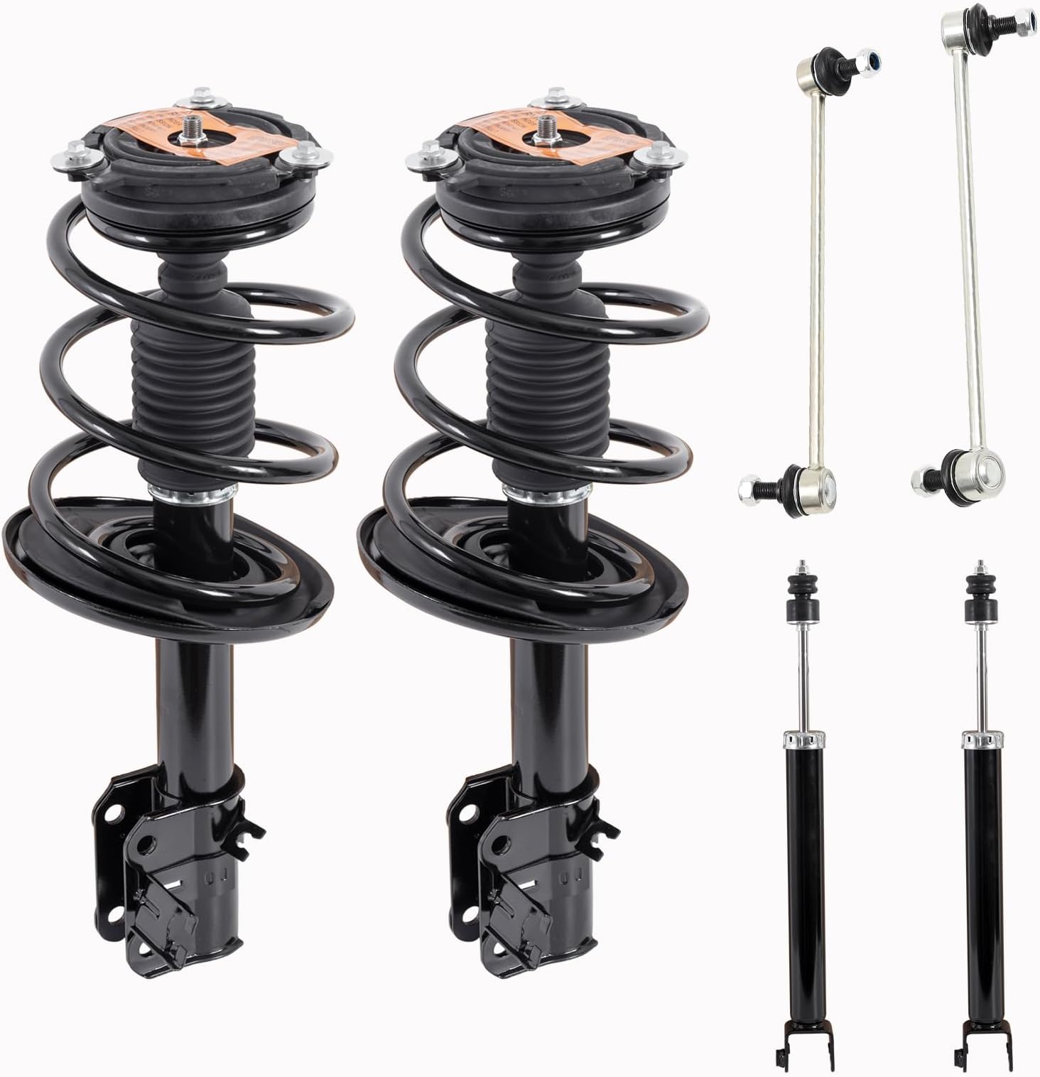 KUIPERAUTO 4PC Front Strut Spring with Stabilizer Sway Bar Links Stabilizer Bar Links Kit, Compatible with 2013-2018 Nissan Altima, Replace# 172902 172901 4349075 K750094 K750095
