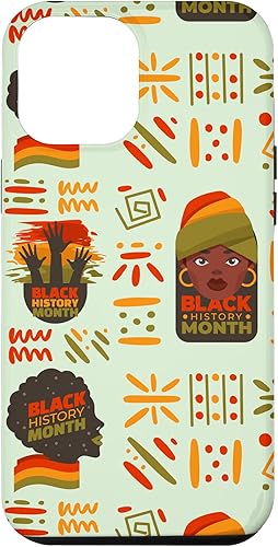 Funda para iPhone 13 Pro Max Black History Month Women African Pride Pattern Case