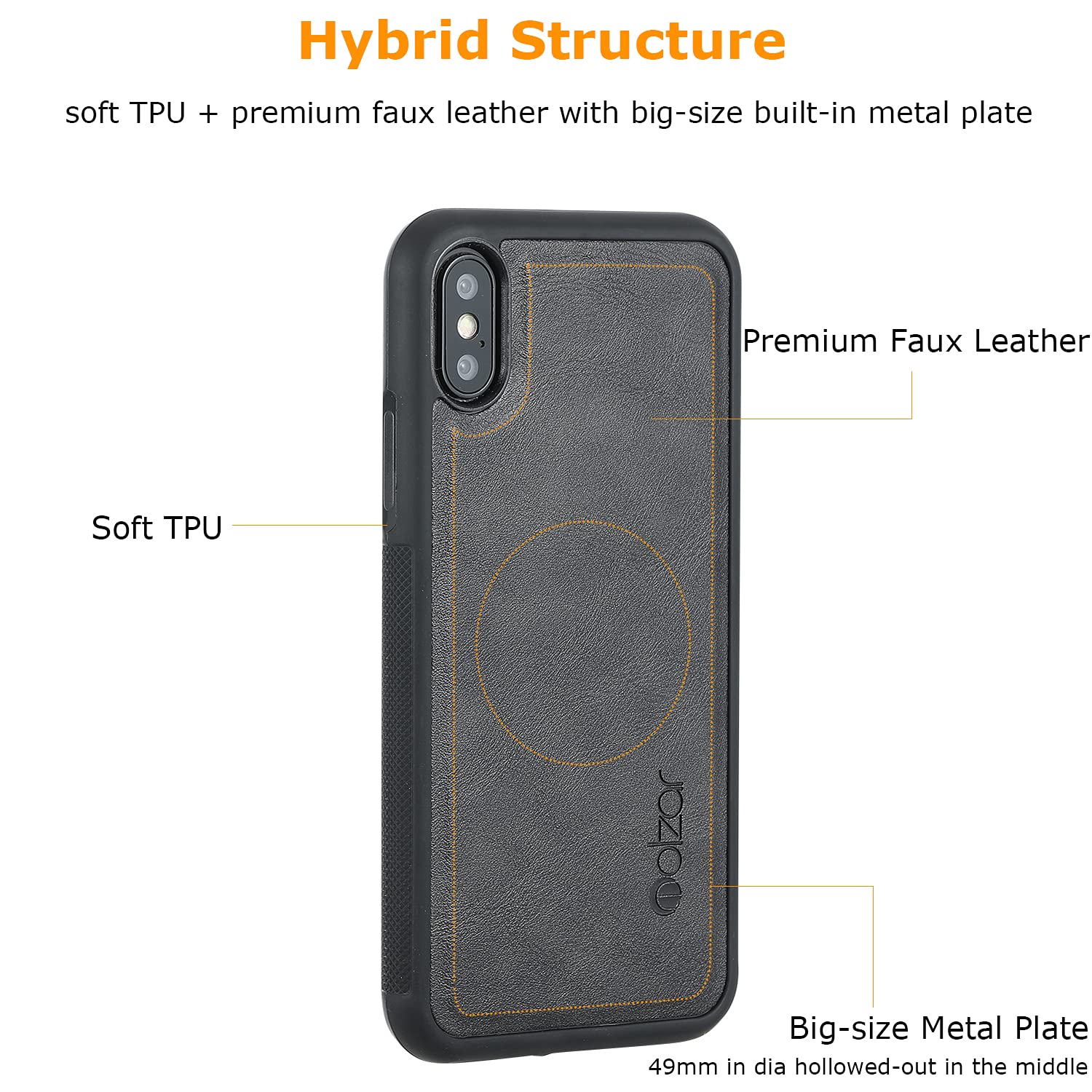 Molzar Custodia IPhone 16 Pro - Fibra Di Carbonio Vera - Grip