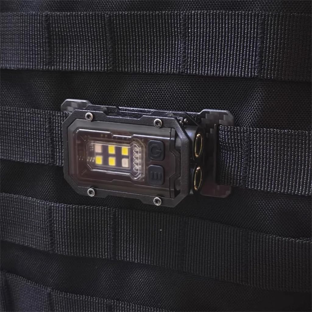 Lampes de poche rechargeables à deux têtes 1,5 h pour gilets tactiques en plein air