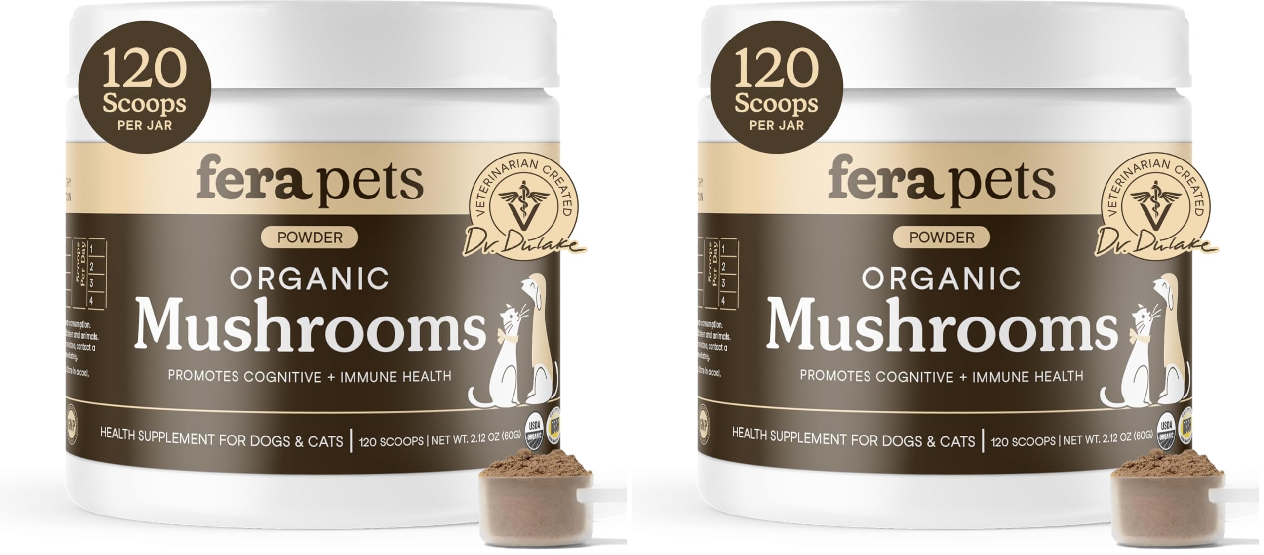 Fera Pets Mushroom Supplement for Dogs & Cats with Turkey Tail, 120 Scoops — Amazon image 11