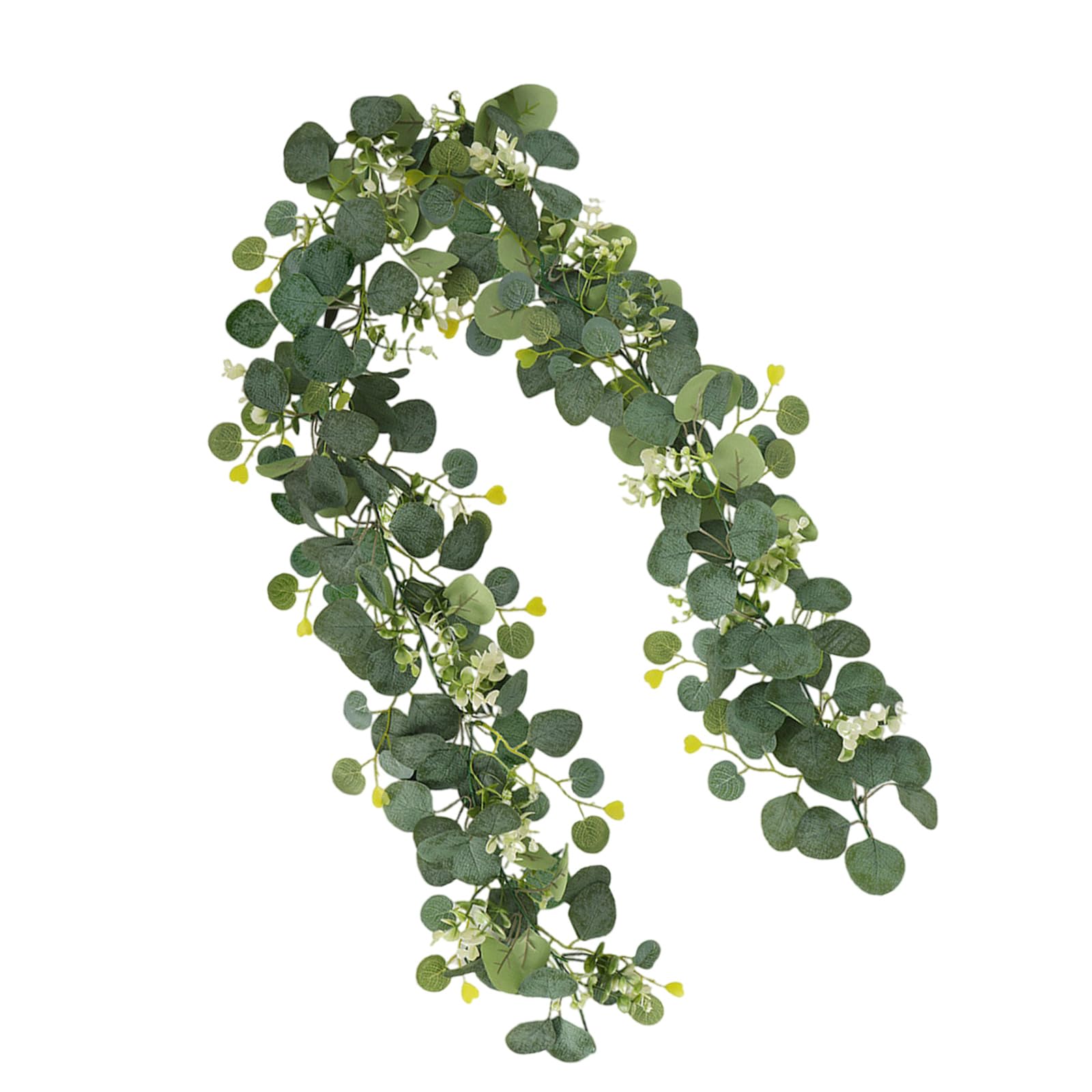Xjdzineq Decorative 180cm Eucalyptuses Vine Party Display Accessory with 60 Flowers for Festival and Everyday Use Wedding Decoration Garlands