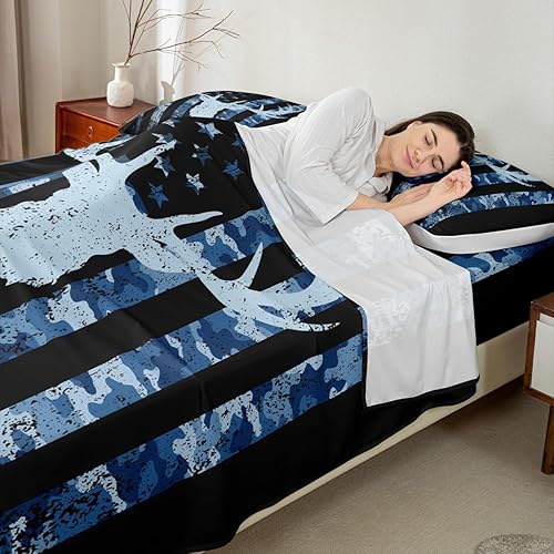 Vista 9 de Juego de sábanas de pavo real tamaño Queen, juego de ropa de cama de plumas de pavo real para niños, niñas, niños y adolescentes, juego de sábanas