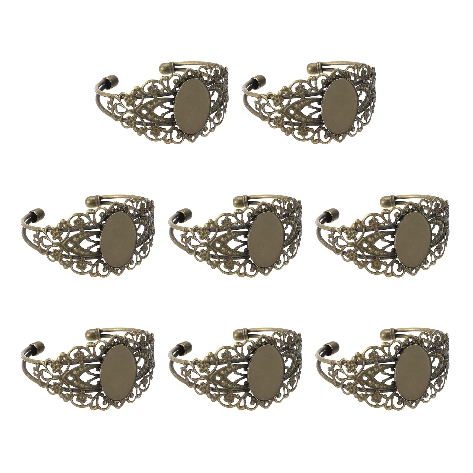 Plateaux vierges en laiton MECCANIXITY pour bracelets - 8