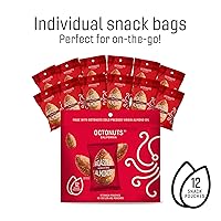 Vista 4 de Octonuts Almendras coreanas para barbacoa: 12 paquetes de bocadillos envueltos individualmente (1 onza cada uno), aperitivos saludables para adultos