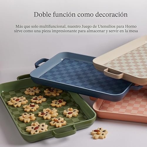 Miniatura 7 de Our Place Juego de utensilios para hornear Juego de 5 piezas antiadherentes, sin toxinas, cerámica, aluminio fundido con bandeja para horno
