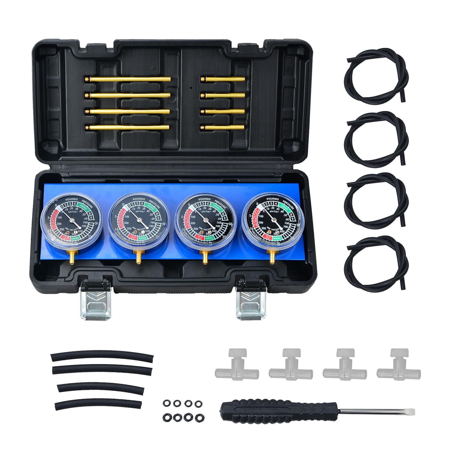 Kit d'outils de synchronisation de carburateur pour moto avec tuyau en caoutchouc