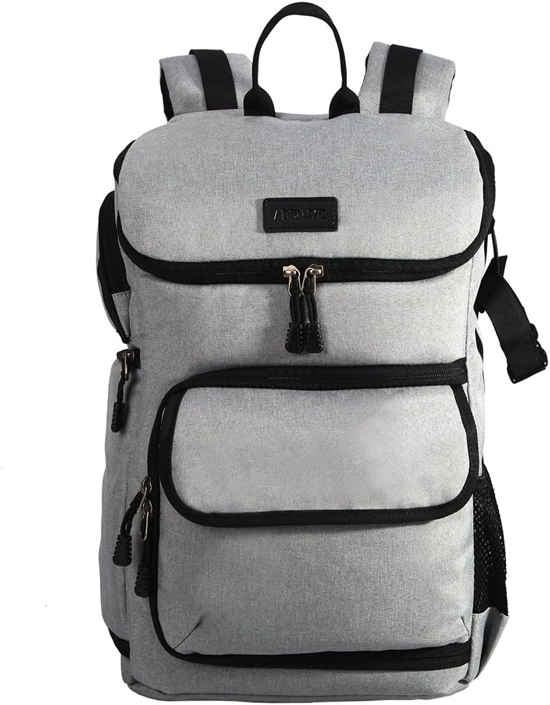 YuanWenDSLR Camera Backpack Oxford Large Capacity Front Open Waterproof Anti-shock SLR/DSLR Camera Rucksack Camera Travel Bag Professional Camera Bag