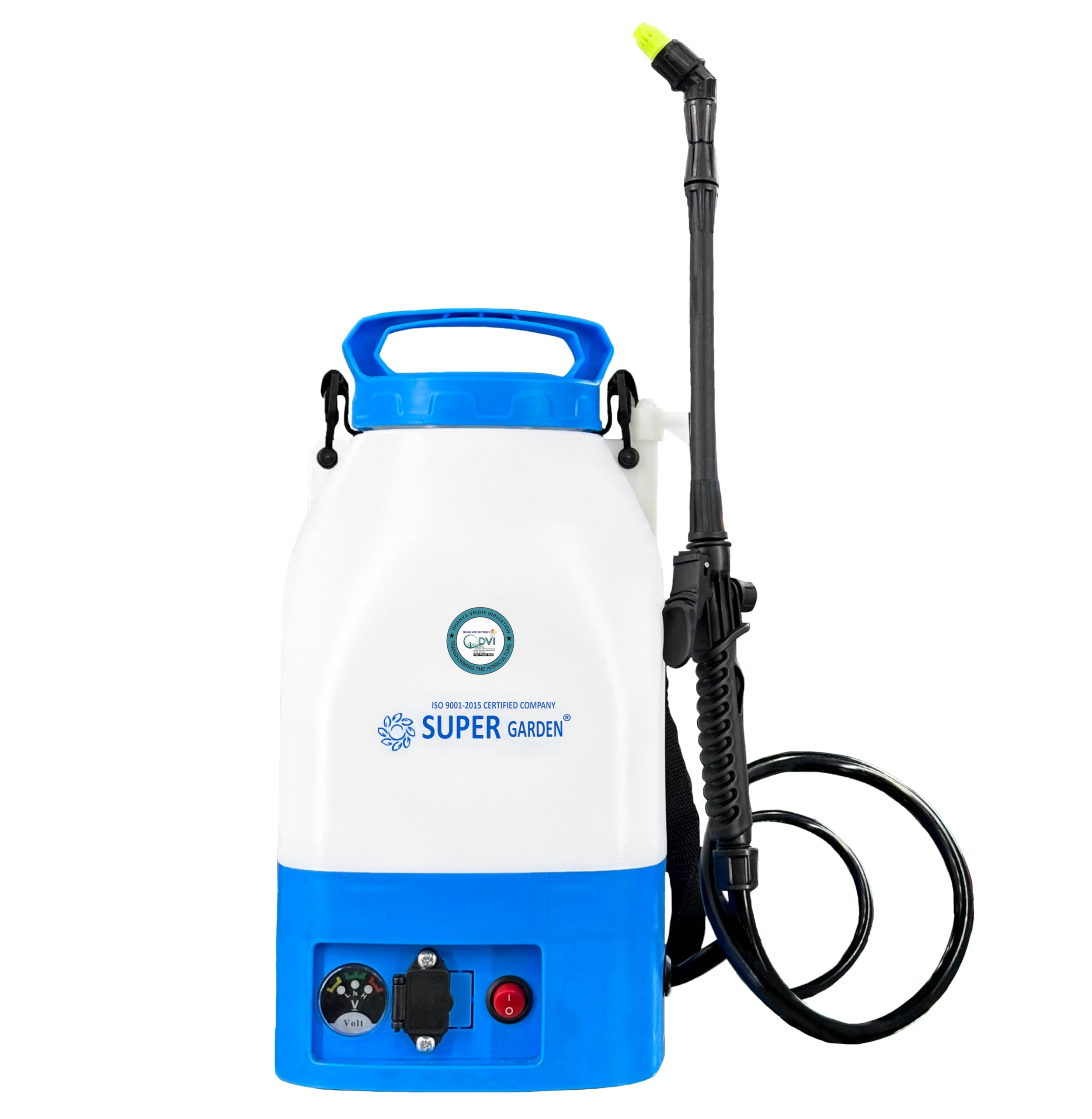 DVI Super Garden 12 Volt Battery Sprayer with 6 litres Tank Capacity | Ideal Use for Watering in Plants | Spraying in Garden, Yards and Farm | Multipurpose High Pressure Sprayer with Fast Charging.-image-5