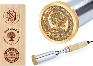 Custom Electric Branding Iron - Personalized Metal Logo Stamp for Meat, Leather, and Cake - 300W Wood Burning Iron for Wedding Gifts