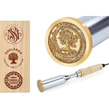Custom Electric Branding Iron - Personalized Metal Logo Stamp for Meat, Leather, and Cake - 300W 220V Wood Burning Iron for Wedding Gifts