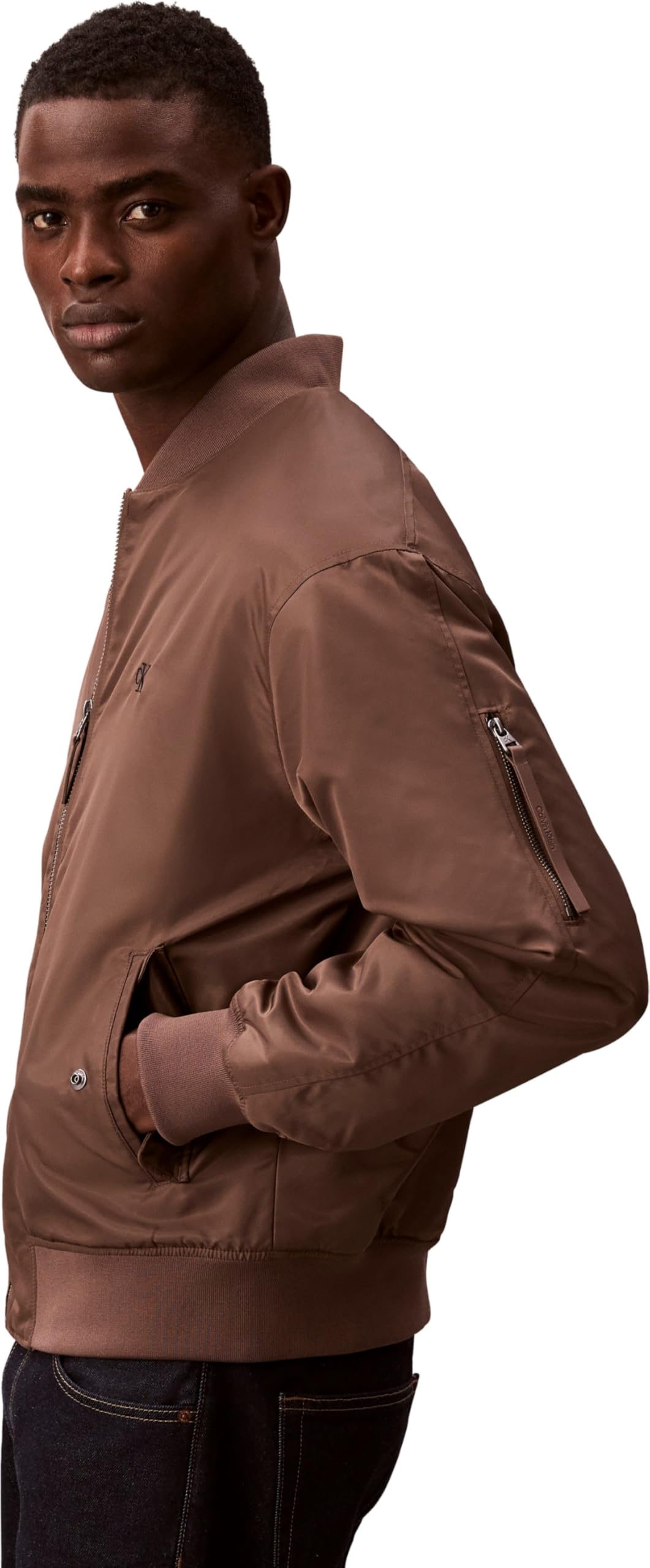 Calvin Klein Uomo Bomber Jeans Hero con Zip