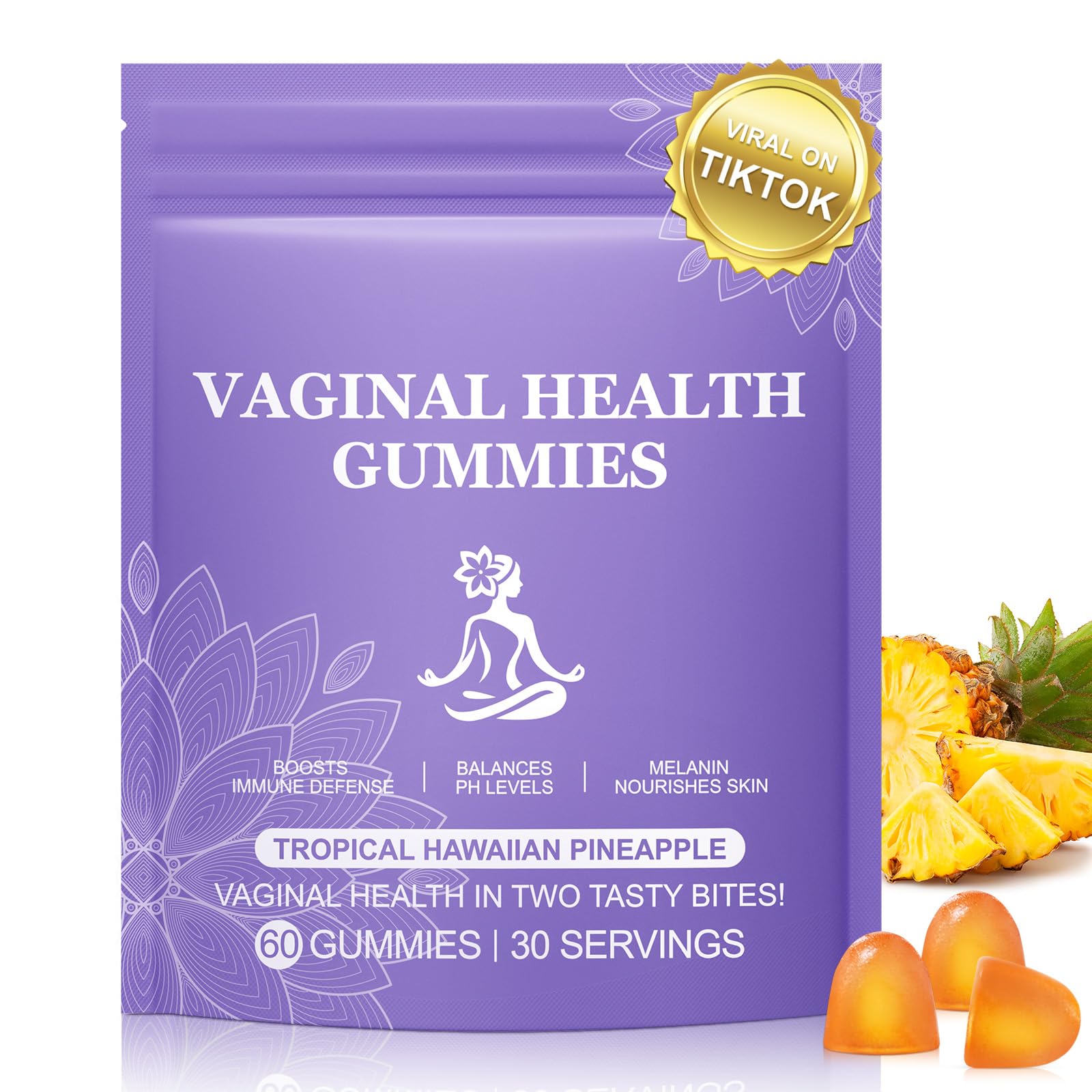 Amazon.com: MXCZBSM Pineapple Gummies for Women PH 60 Count, PH