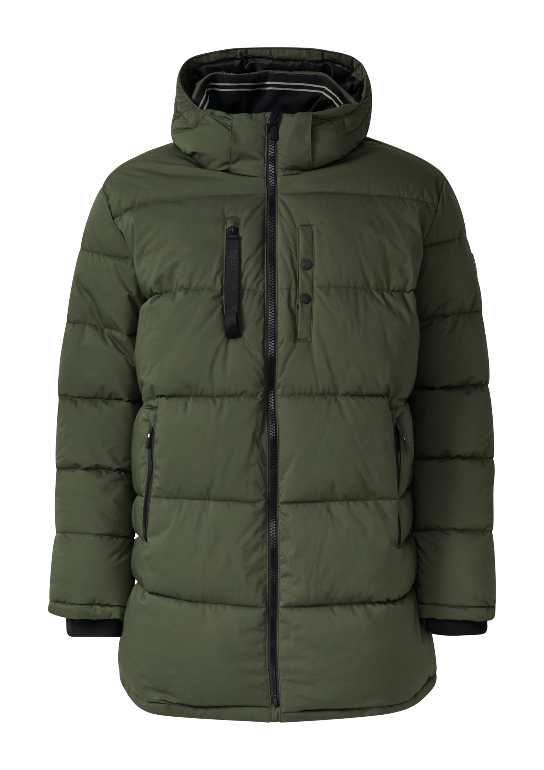s.Oliver Wasserabweisende Pufferjacke mit abnehmbarer Kapuze und sportiven Details