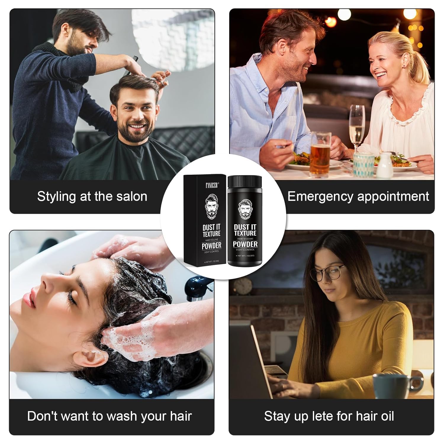 30g Polvos Texturizantes Mate,Polvos para el Pelo,polvo para Dar Volumen al Cabello,Consigue un Cabello con Más Cuerpo y Espesor,sin residuos,para uso diario — view 7