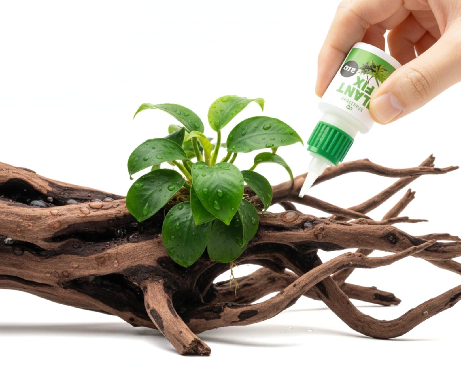 NatureHolic - Colle pour Plantes I Garantie Non Toxique I Parfaite pour Les Plantes érigées I réagit Lentement I adaptée à la méthode du Coton I inoffensive pour Tous Les Animaux d'aquarium I 20g