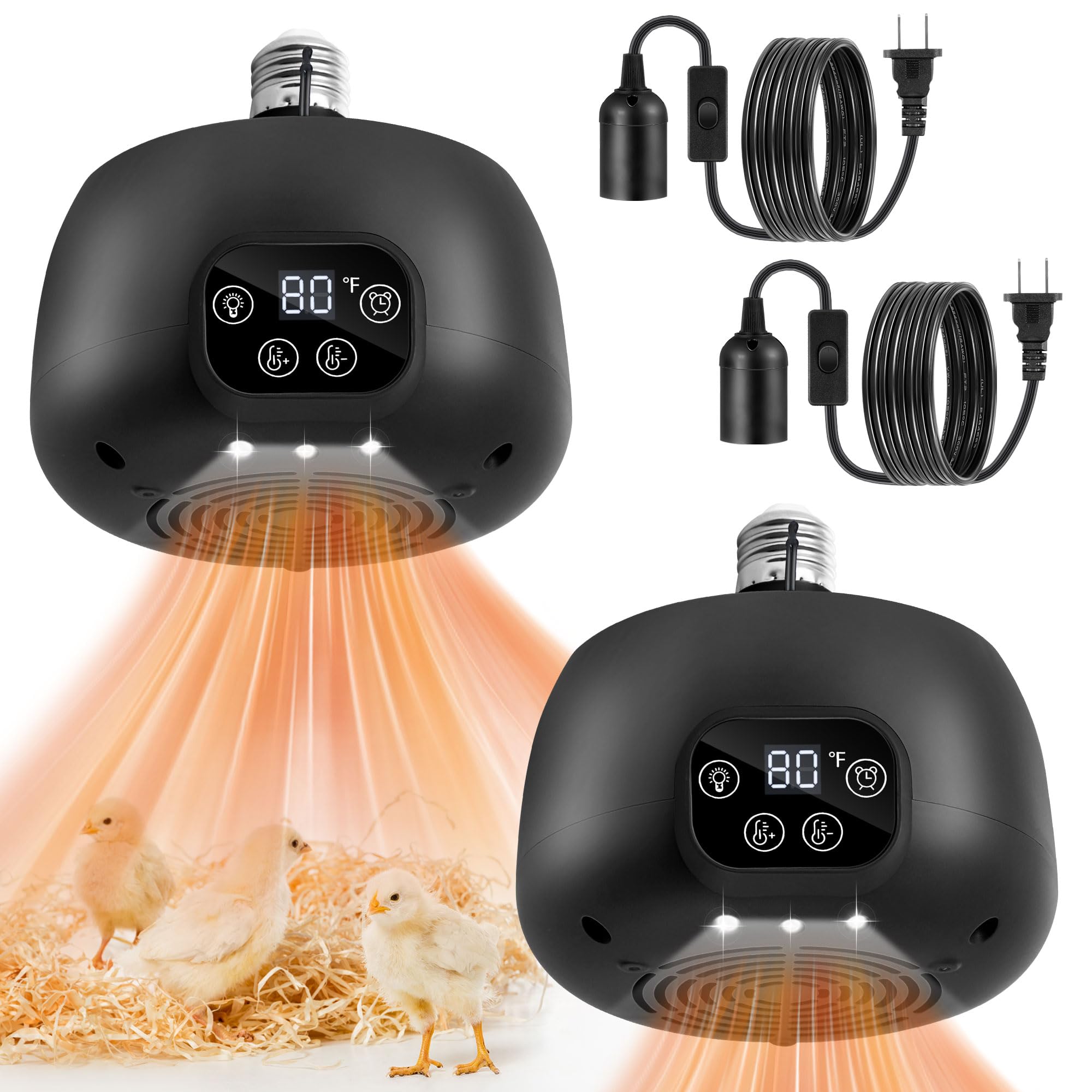 Snapklik.com : Gulfmew 2 Pack Chicken Coop Heater 200W