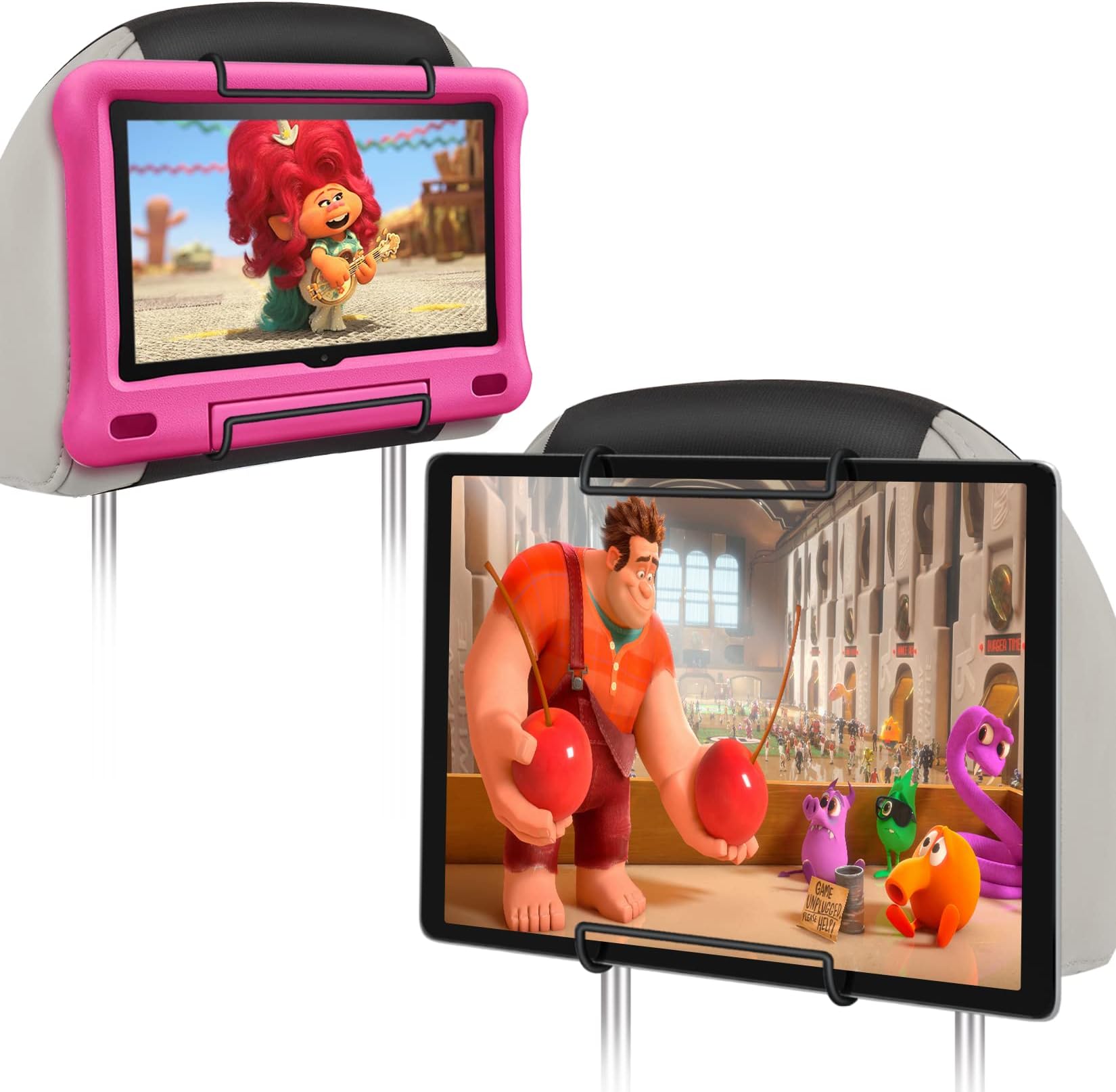 WONNIE2 Pack Car Headrest Holder for 10-12.9" Large Size Tablets