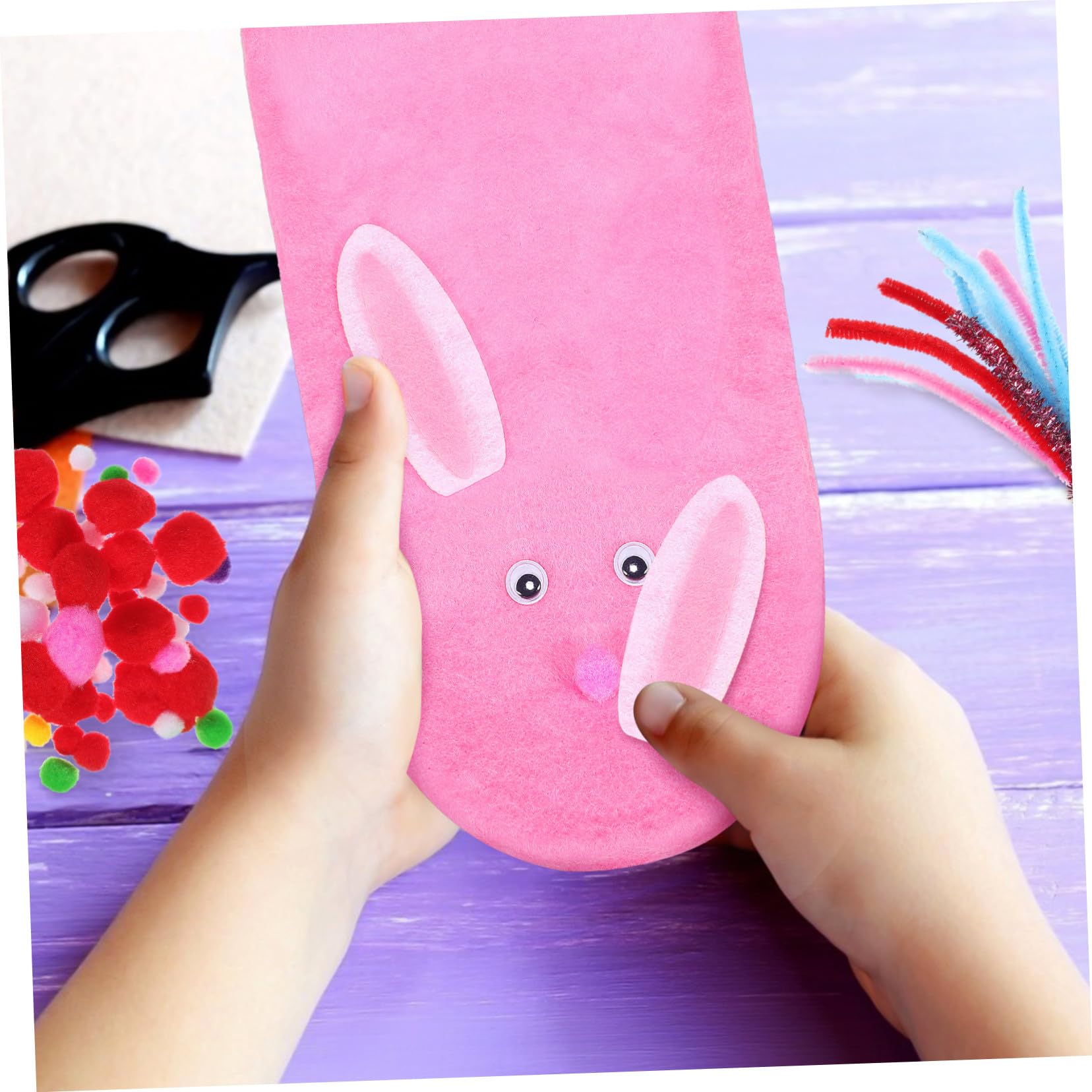 ORFOFE Kit Fai da Te per Burattini in Feltro Materiali e Design Vivace, Adatto a Tutti i Livelli di Abilità per Giochi Creativi e Feste