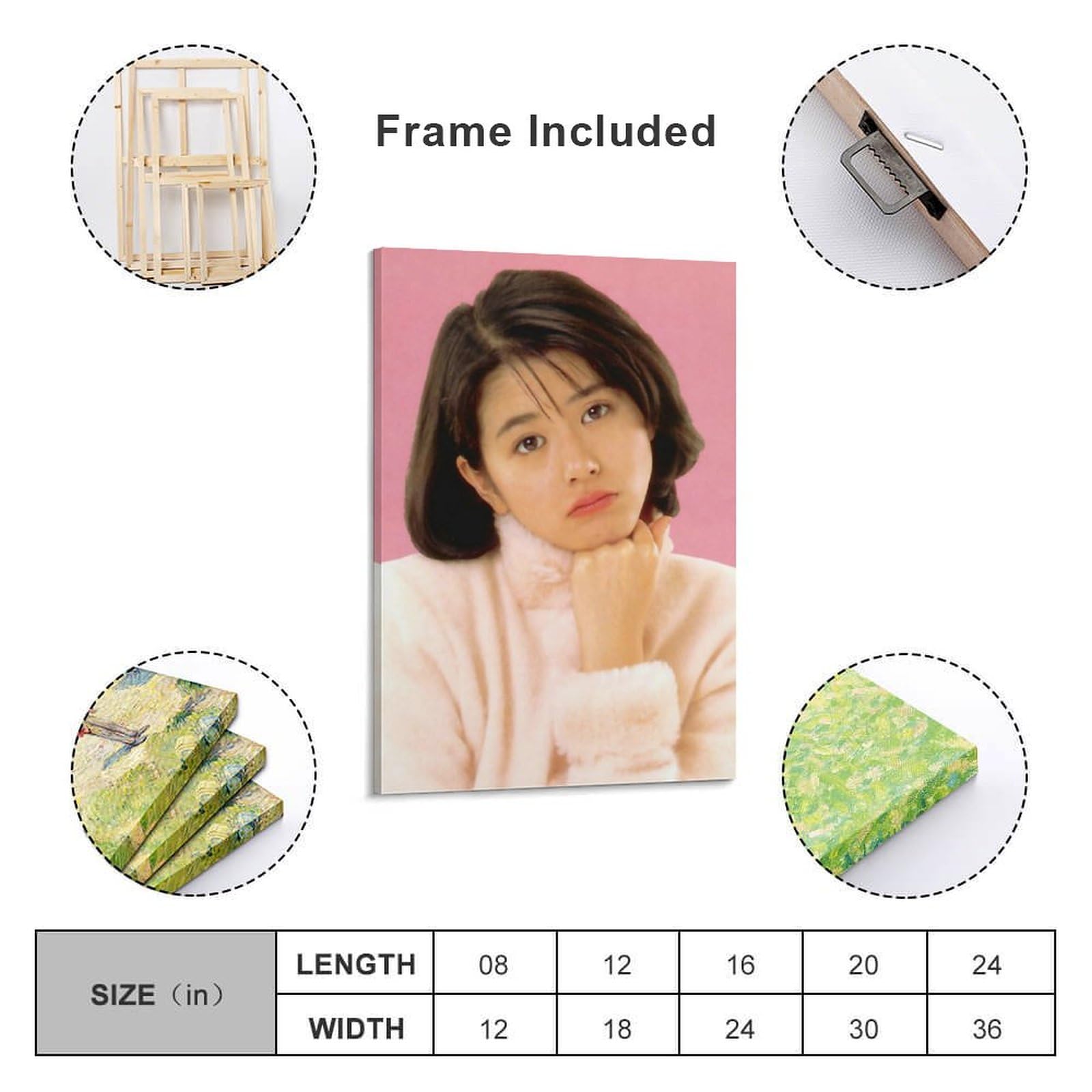 Amazon.co.jp: 小泉今日子俳優 歌手若い5ポスター キャンバス 芸術