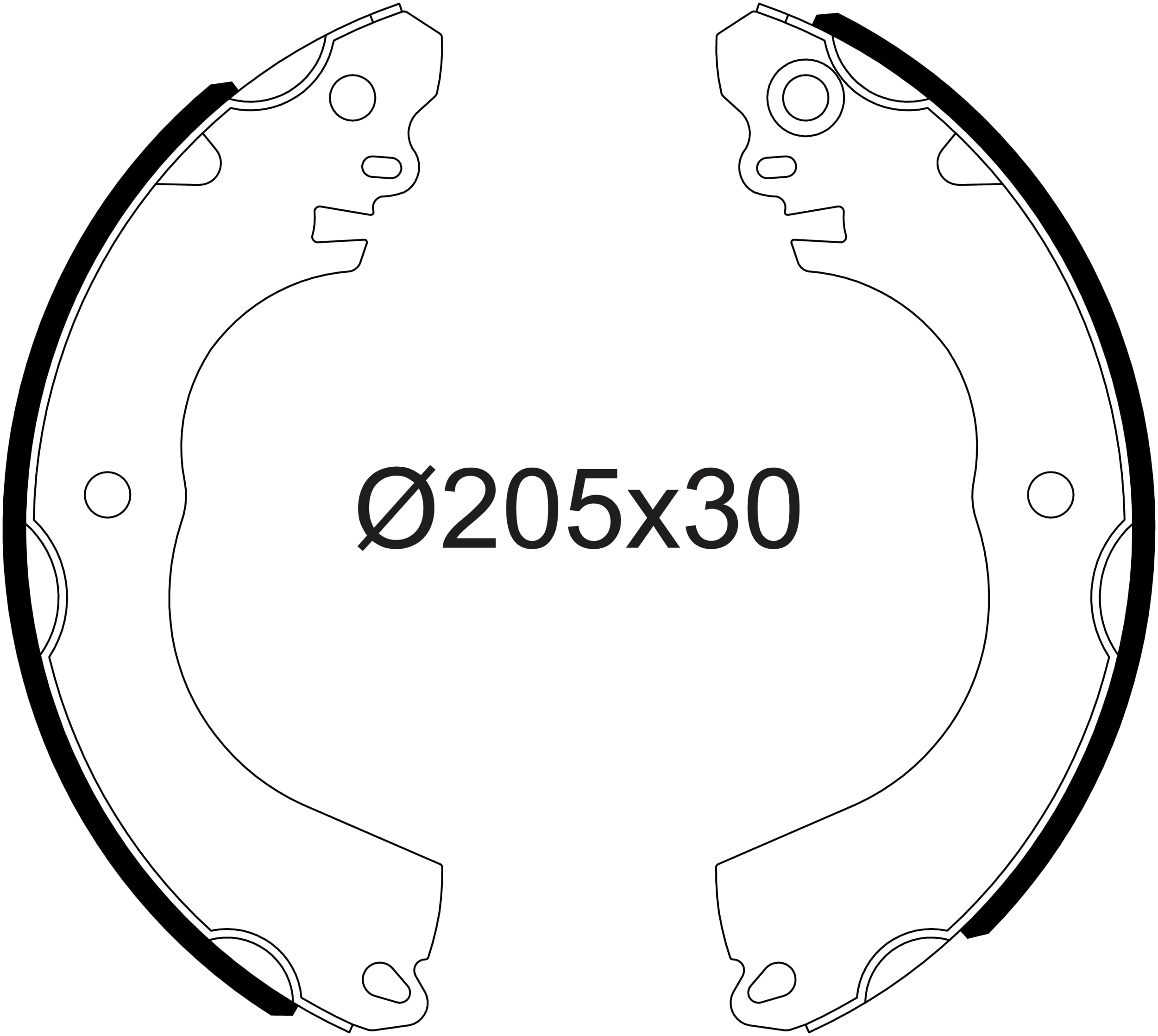 Valeo Kit Ganasce Freno 564202 | Compatibile con: CITROËN C-ZERO, MITSUBISHI i, MIRAGE / SPACE STAR VI Schrägheck, PEUGEOT ION