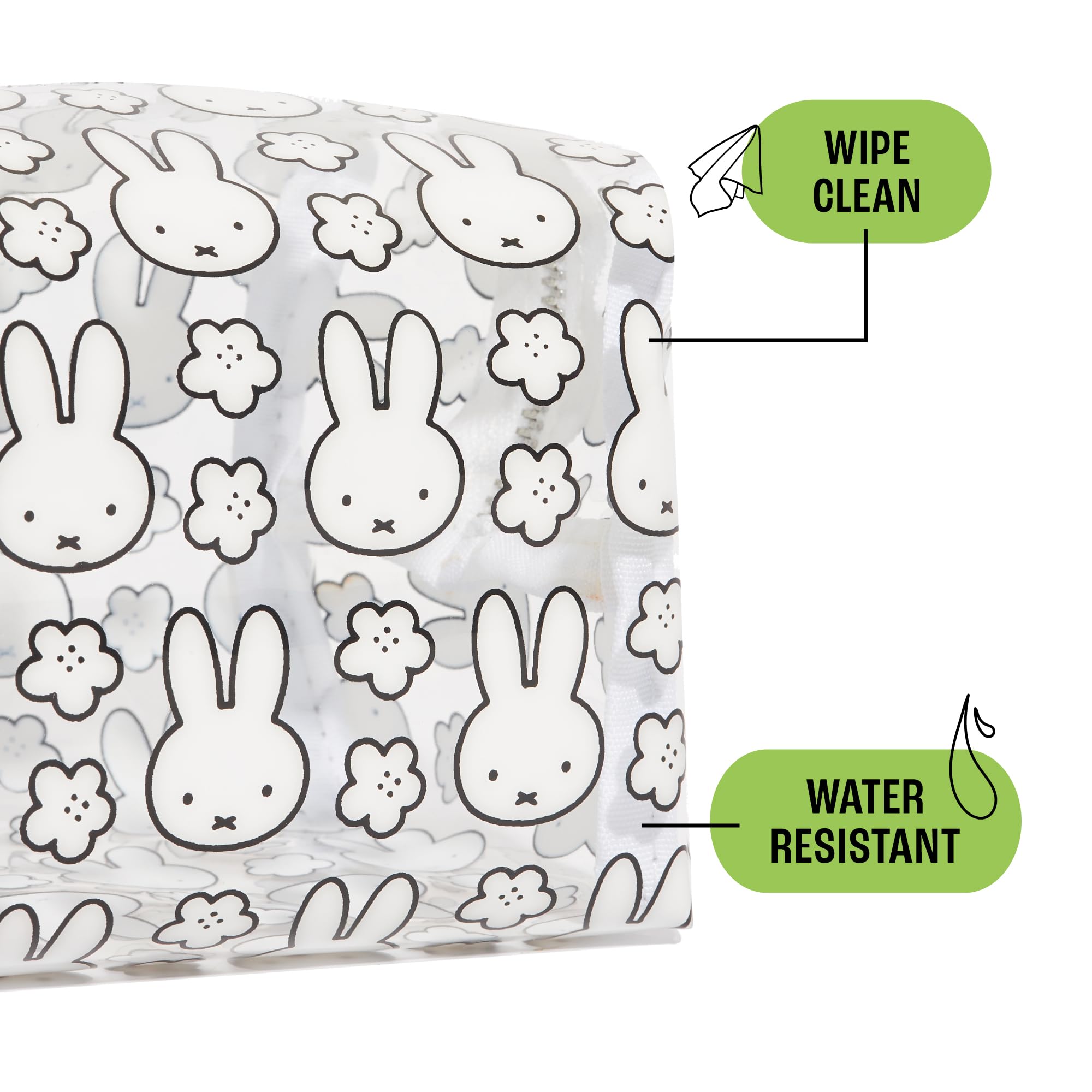 Skinnydip Miffy Makeup Bag/Pencil Case - Gift, Clear Travel Makeup Bag, Easy Glide Zipper, Official Miffy - Image 3