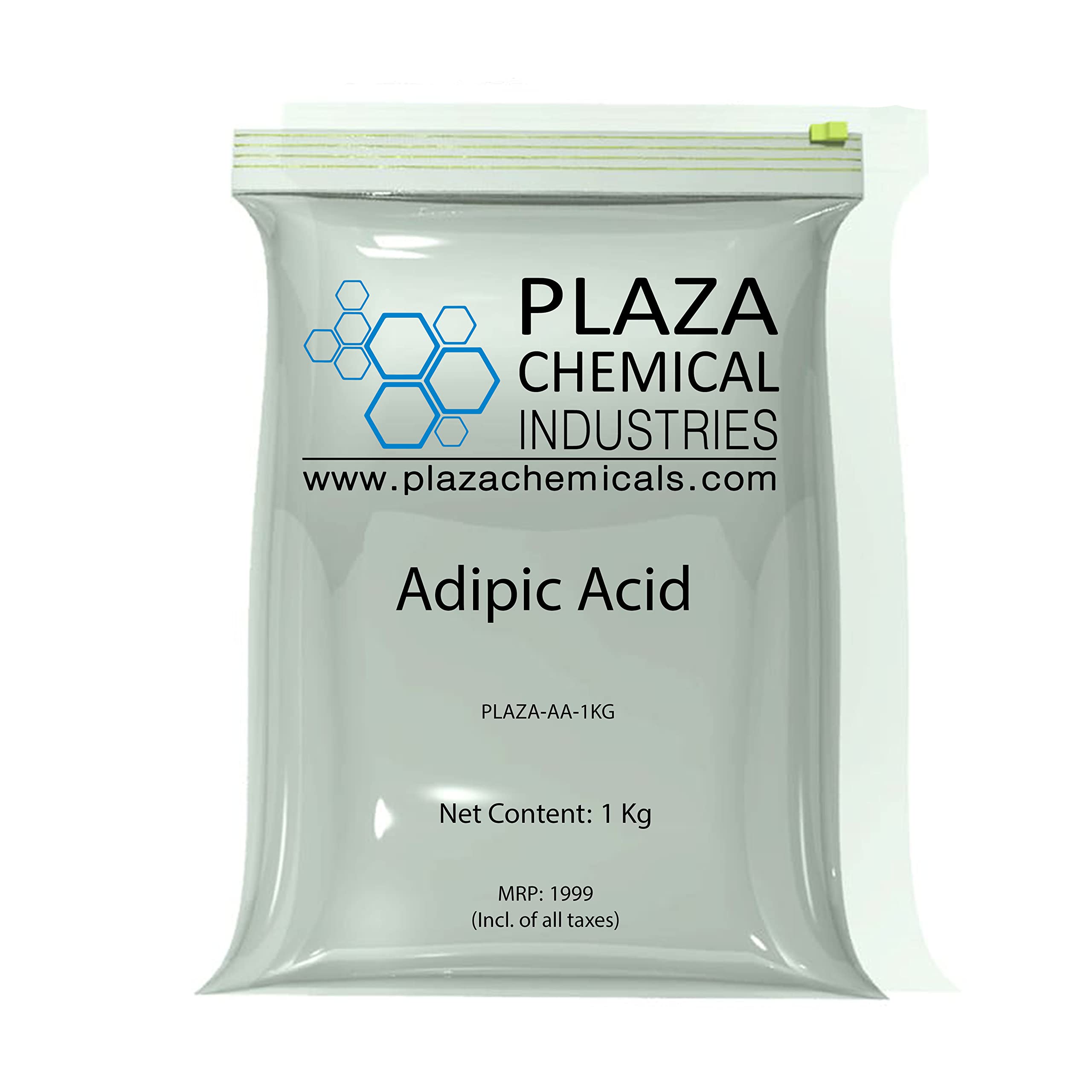 PLAZA | Adipic Acid | 1 Kg Pack | PLAZA-AA-1KG