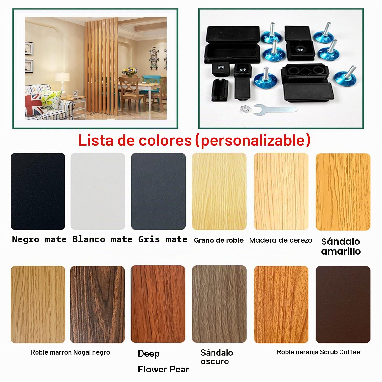 Decor Entrada de separación de Listones，Divisor de ambientes de Techo a Piso，Panel Divisor de Metal para Sala Estar, Oficina y Hotel,Decoración Piso A Techo(9root,100cm/39.3in/3.28ft)