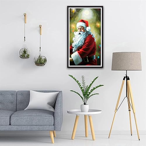Miniatura 2 de AIMUFAN Kits de pintura de diamantes grandes 5D para adultos, 27.5 x 15.7 pulgadas, kits de arte de diamantes grandes de Papá Noel para adultos,