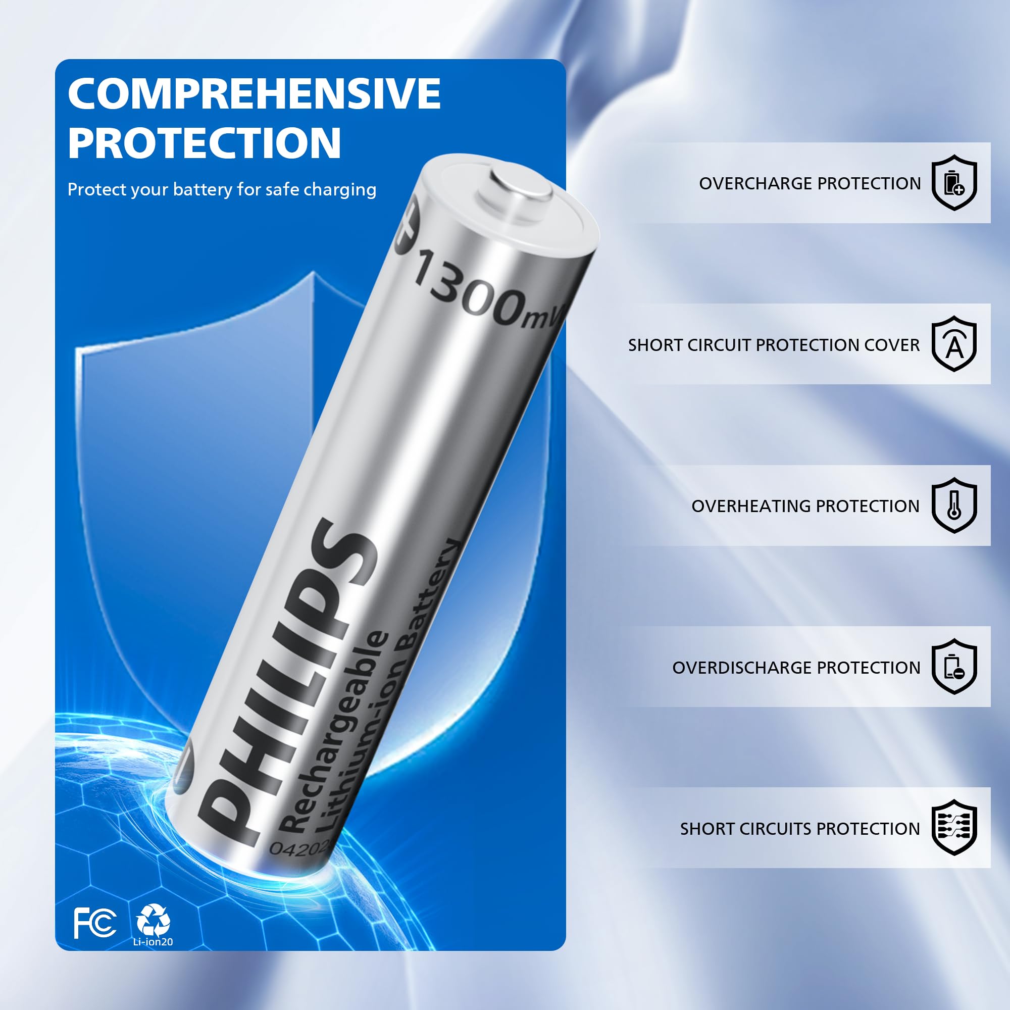 POWEROWL Pilas AAA recargables Goldtop PRO con kit de cargador - Yaxa