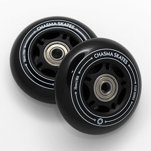 Miniatura 7 de Flux 2 Ruedas RipStik de 2.992 in 85A para tablero Ripsurf, RipStik Wave Board o Crazy Cart Ruedas de repuesto, paquete de 2 con rodamientos