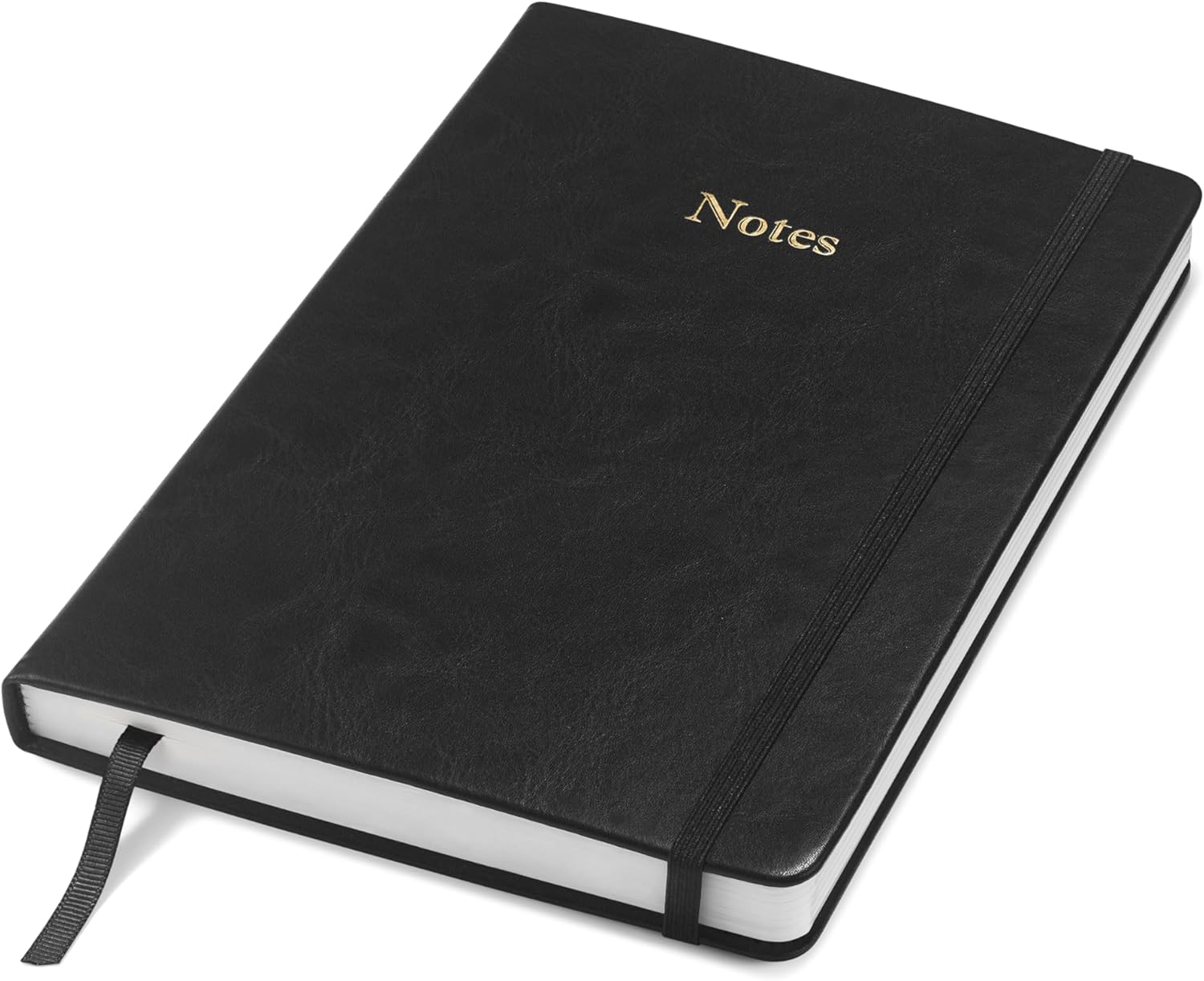 Wykeham's Executive Notebook – 8.5" x 5.5" – Customization Available (Black – Plain)