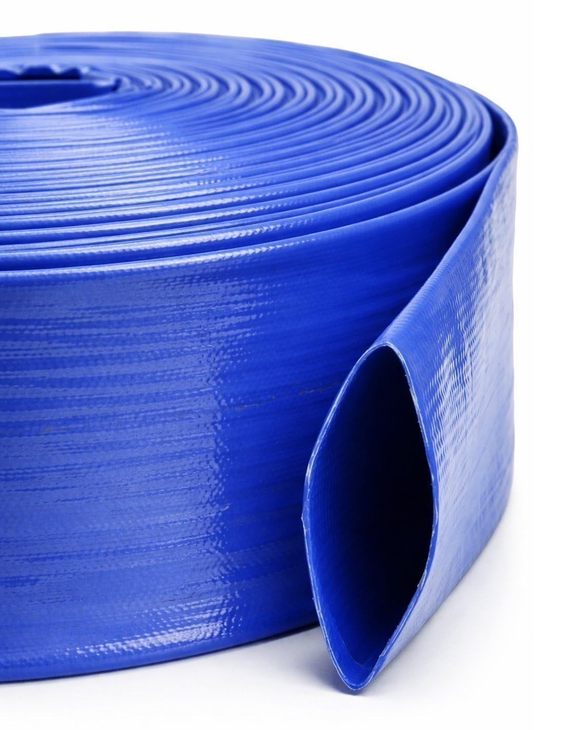 JARDIN202 - JARDIN202 - Rollo Manguera Plana Reforzada Arin Flat de PVC Azul | Alta Presión | 45mm () | 45mm