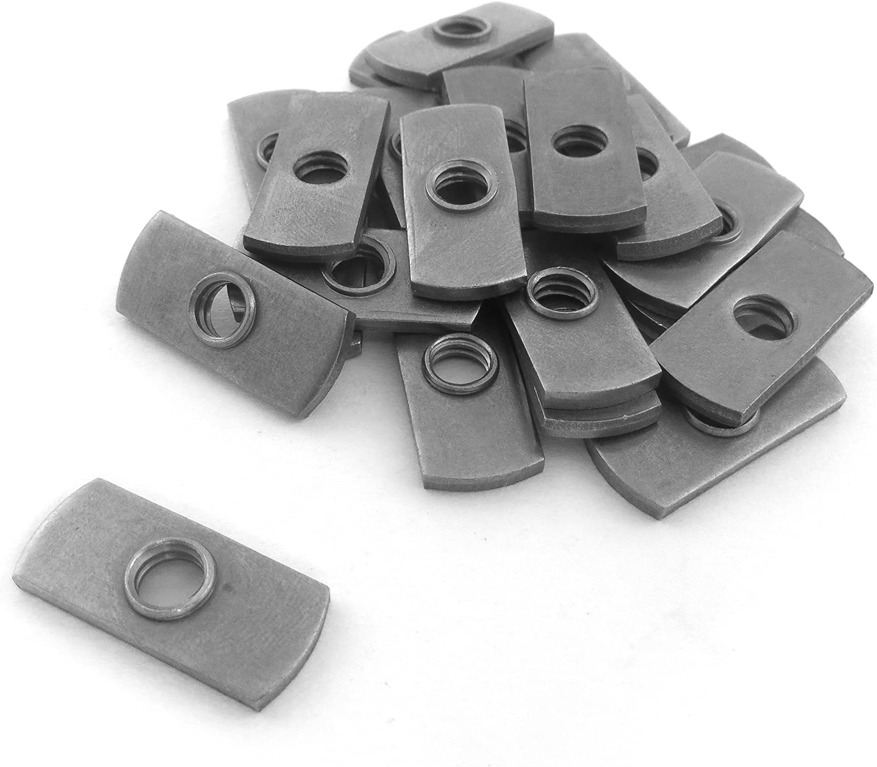 TTW05928 1/4-20 Centered Hole Sliding T-Nuts for T Track Extrusions 25 Pack