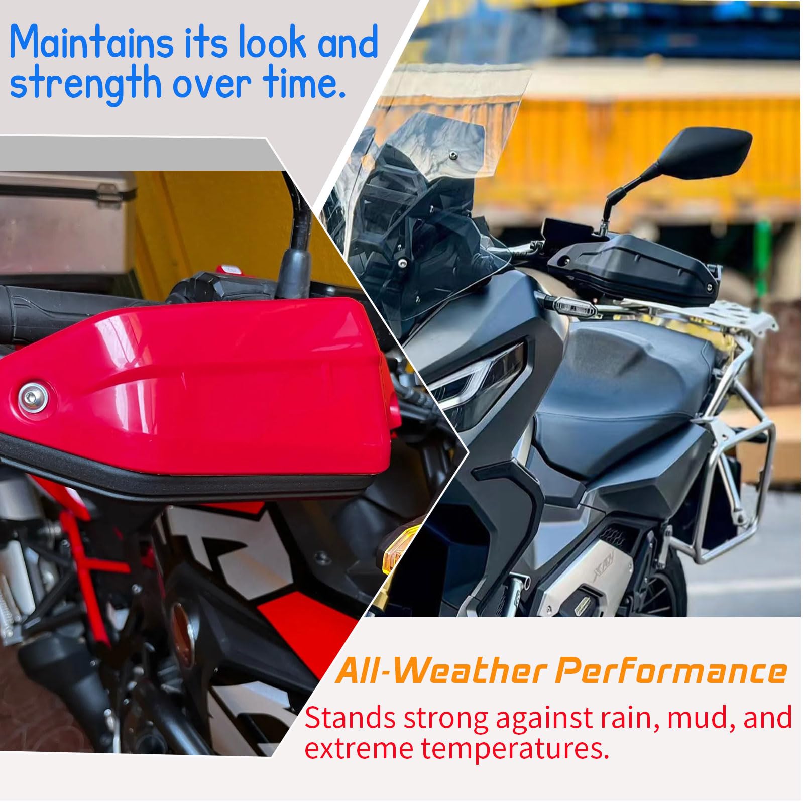 Moto Accesorios X-ADV 750 21-24 Protector Manillar Paramanos Guardamanos cubremanos Deflector de viento para Ho&n&da CRF 1100 L CRF1100L Africa Twin ADV Sports 20-25 (Negro)