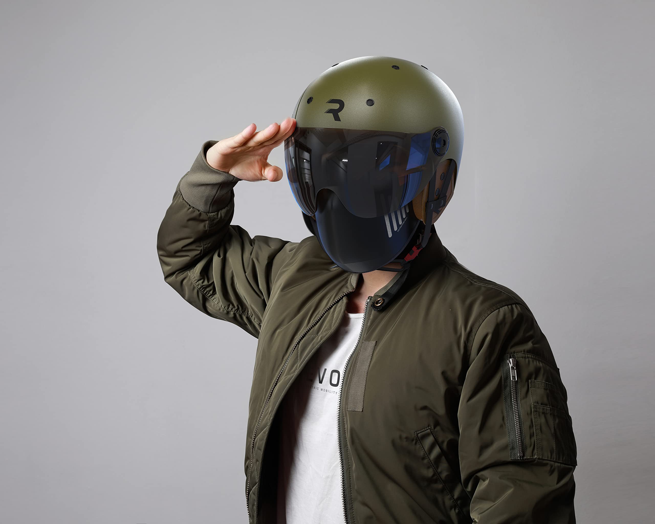 REVOE Casco Karm Casque vélo, Trottinette et Roller Adulte Unisexe, Mat Kaki, S