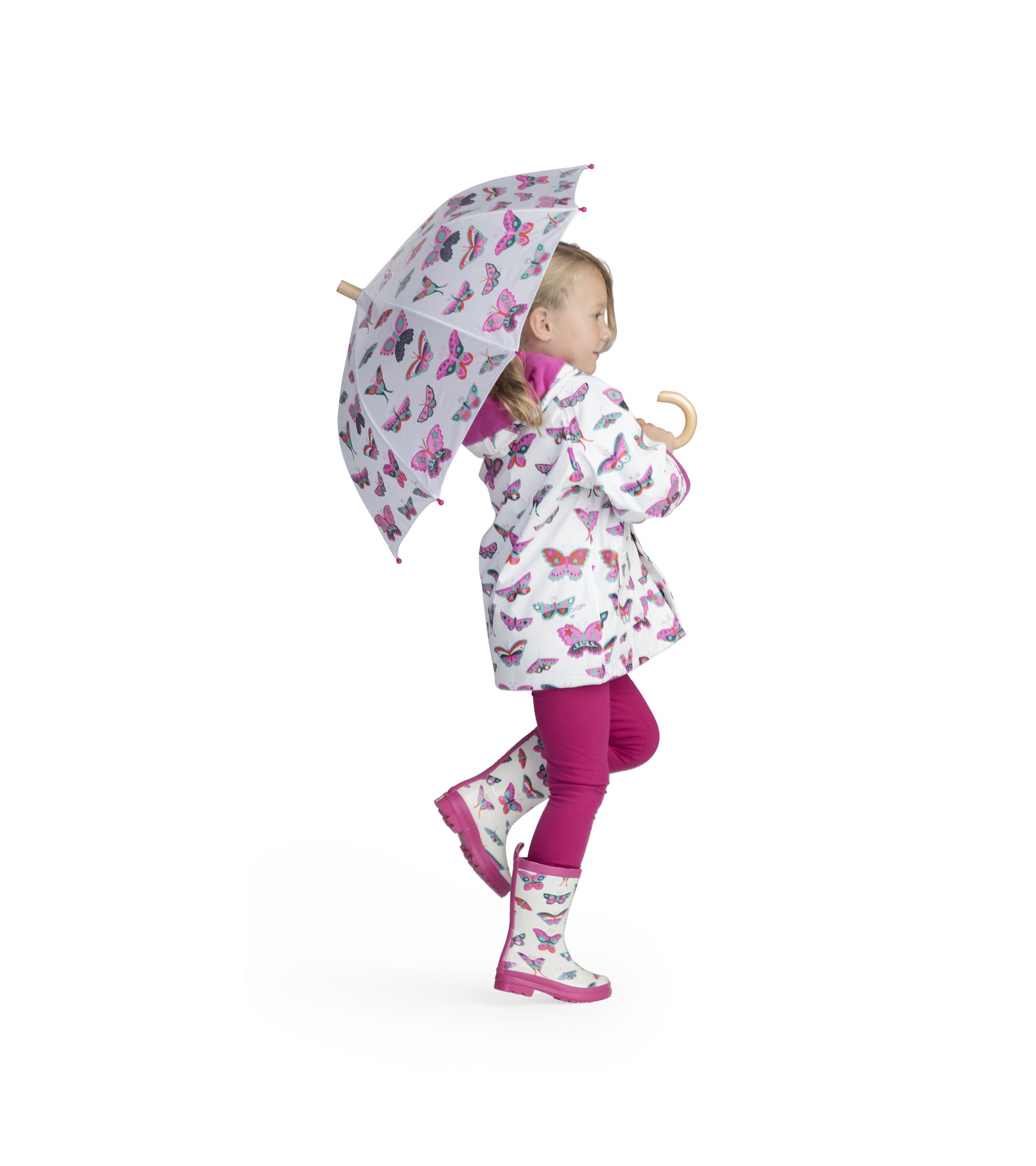 Hatley Girl's Printed Raincoat Raincoat - 4