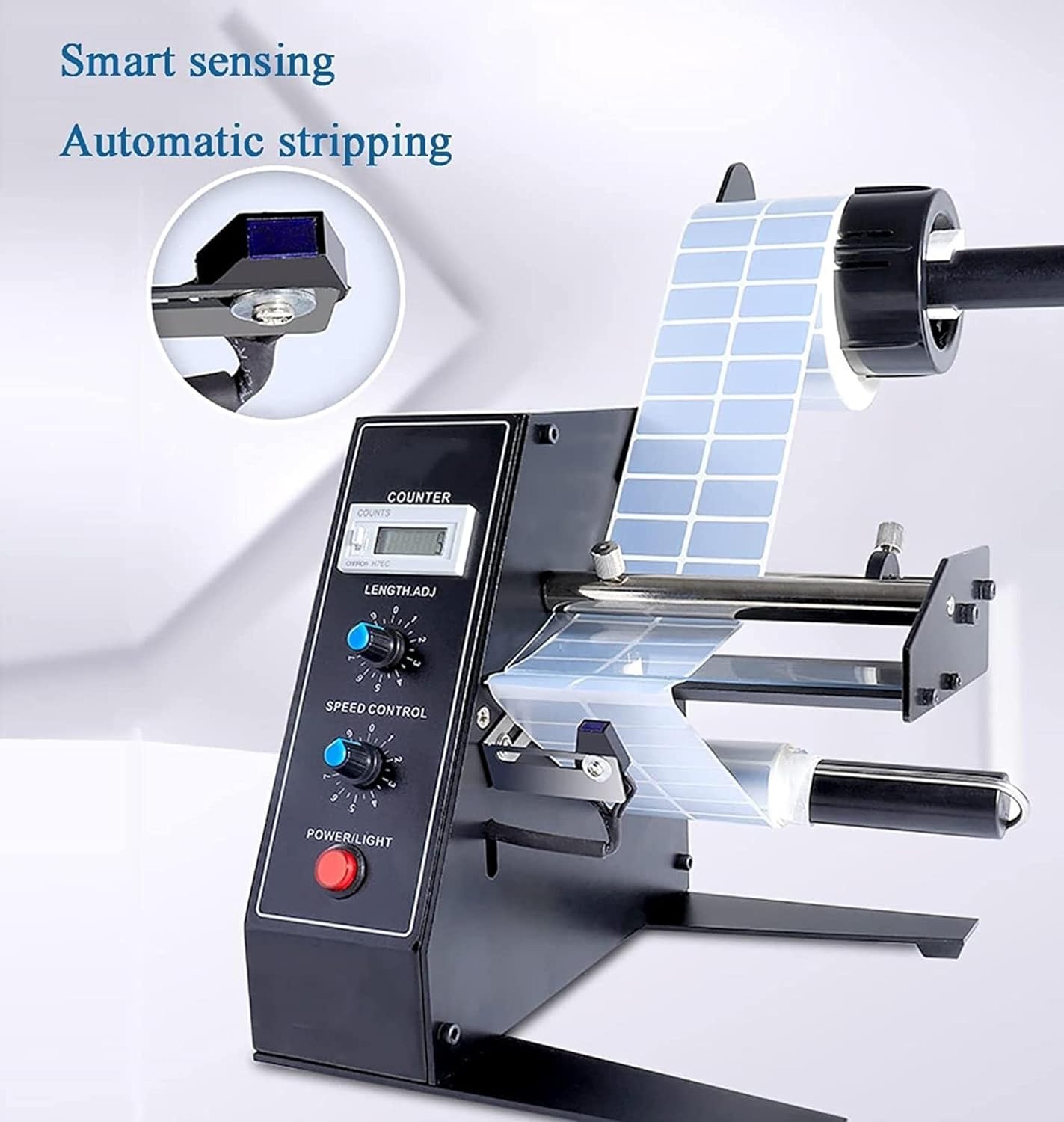 Automatic Stripper Separating Machine,Label Dispenser, Speed Adjustable, Automatic Counting 0-999999, for Food Processing