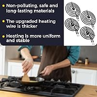 Vista 8 de 2026 Upgraded MP22YA Electric Range Burner Element 2 pcs MP15YA 6" and 2 pcs MP21YA 8" 4 Pack Unit Set Stove Burners Replacement for Whirlp00l