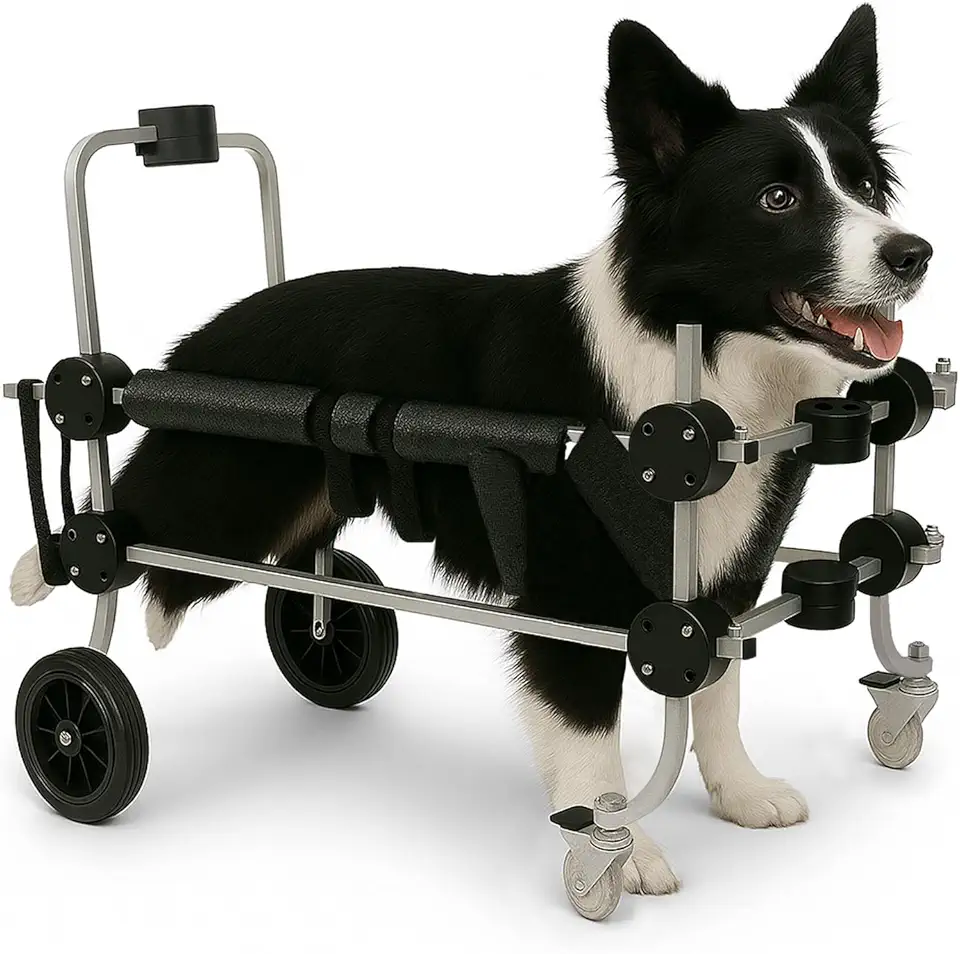 Cadeira De 4 Rodas Cachorro Tamanho G Grande Andador Cão Pet Best Soluções