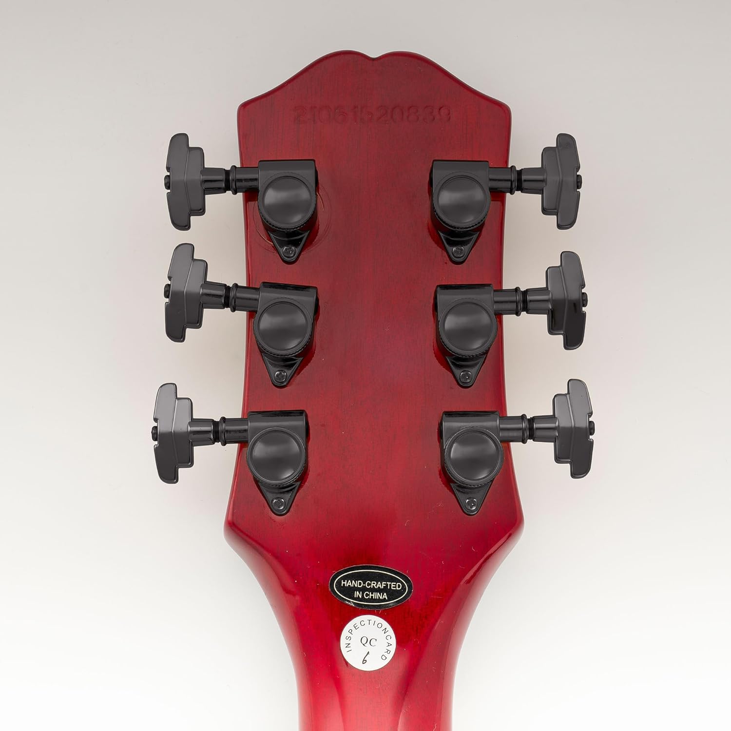 Musiclily Pro R18K 3R3L 18:1 Ratio Full Sealed Locking Machine Heads Tuners Tuning Pegs Keys with GR-Style Button for Acoustic Electric Guitar, Black