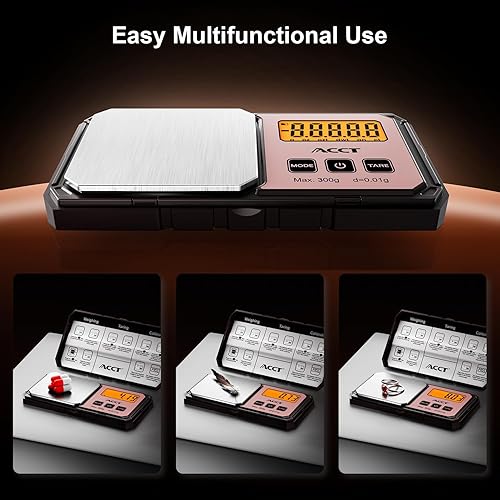 Miniatura 7 de Báscula digital de bolsillo de 10.58 oz x 0.00 oz, escala de gramos de alta precisión, mini escala digital de gramo y oz, báscula portátil de