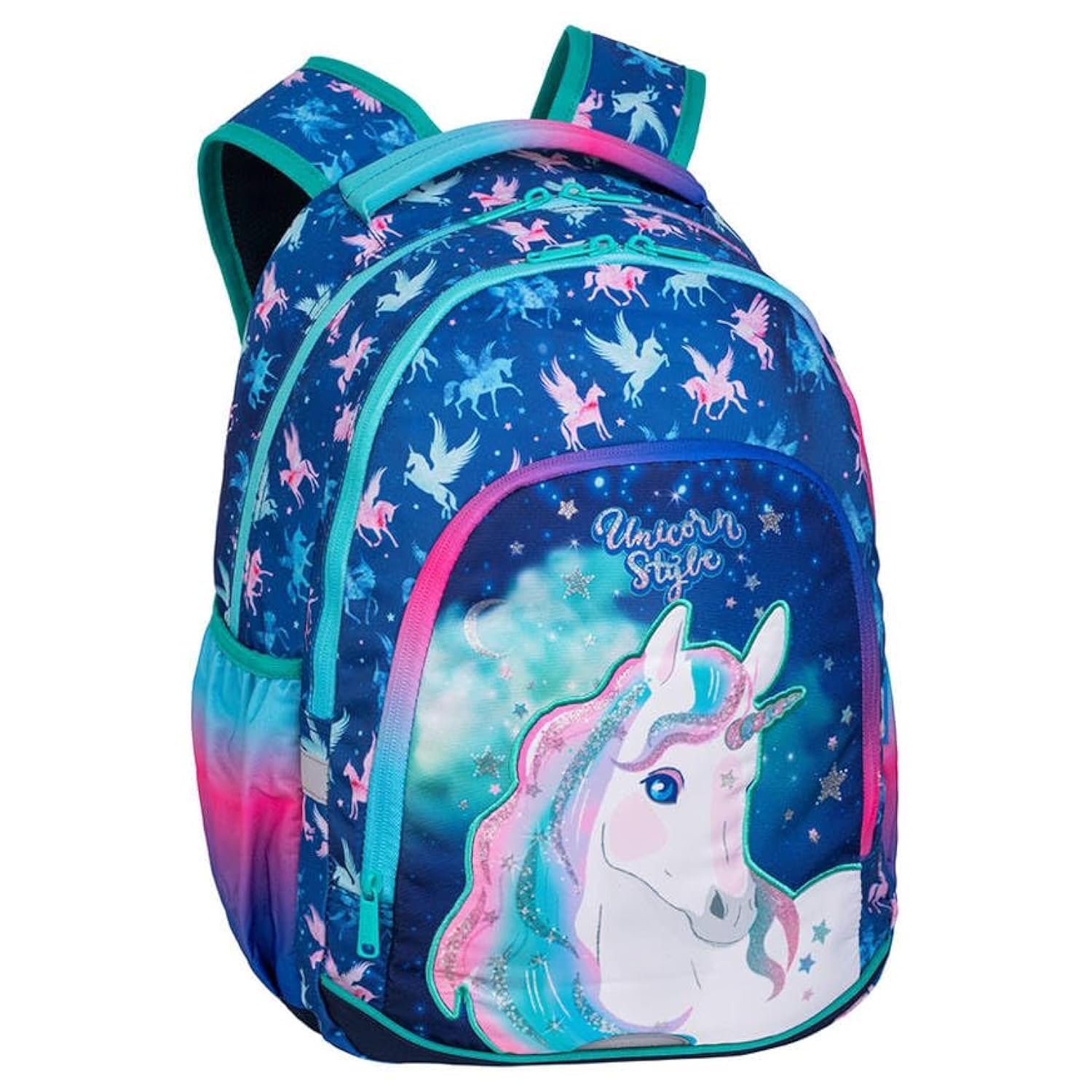 Colorino F025659, CP PRIMER UNICORN School Backpack, Multicoloured, multicoloured, 41 x 31,5 x 15 cm, Designer