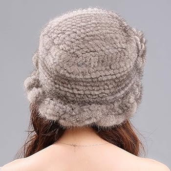 Amazon | [ANMIDA] アンミダ ミンクファー 帽子 ミンクハット リアル