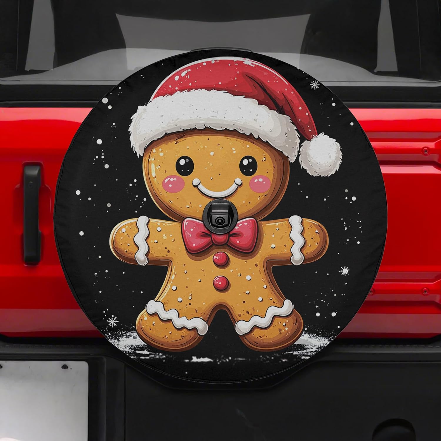 ThangPham Shop Christmas Lovers Spare Tire Cover with/Without Backup Camera Hole – Christmas Theme Design for Lovers