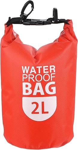 PATIKIL Bolsa seca flotante impermeable, 2 L, bolsa seca flotante para exteriores, mochila con ventana transparente para canotaje, rafting, kayak,