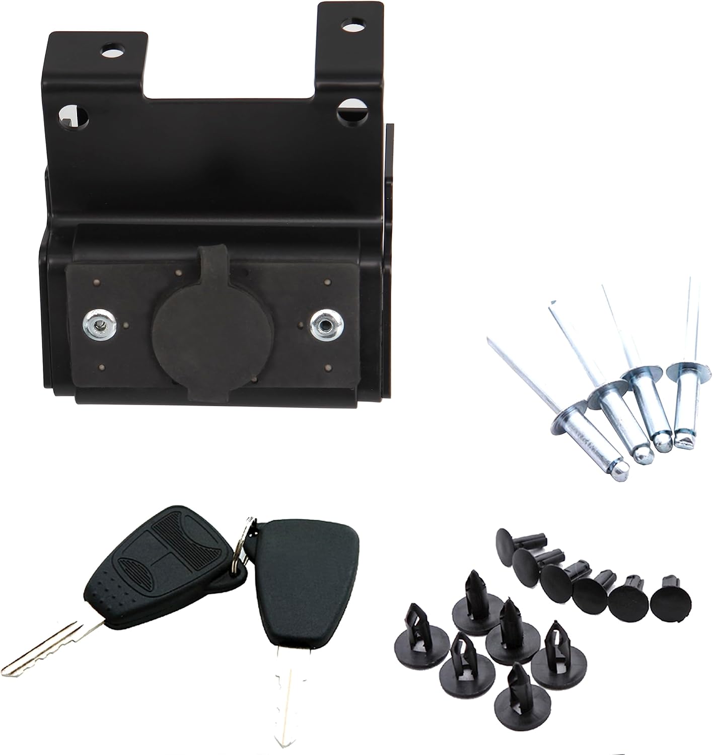NEWSUN Anti Theft Hood Lock for Wrangler JL, Hidden Locking Hood